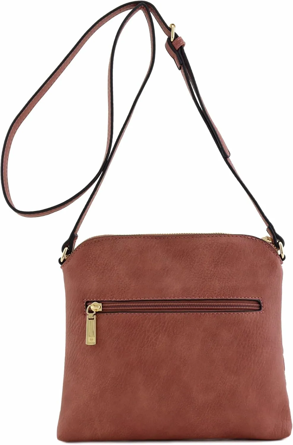 FashionPuzzle Chevron Quilted Medium Crossbody Bag with Tassel Accent