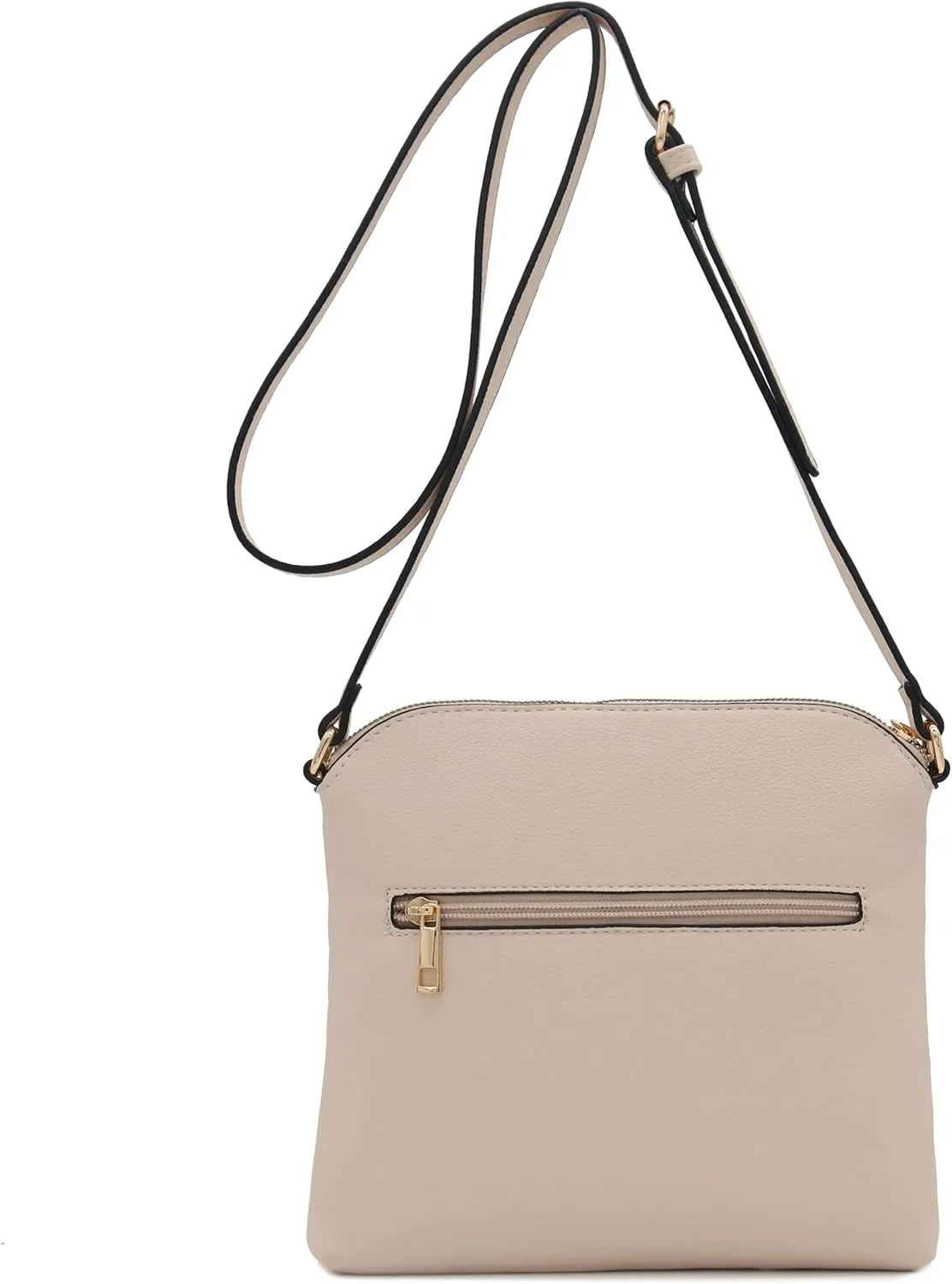 FashionPuzzle Chevron Quilted Medium Crossbody Bag with Tassel Accent