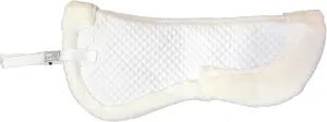 Faux Fur Trim Half Pad for Horse English Riding Saddle Correction
