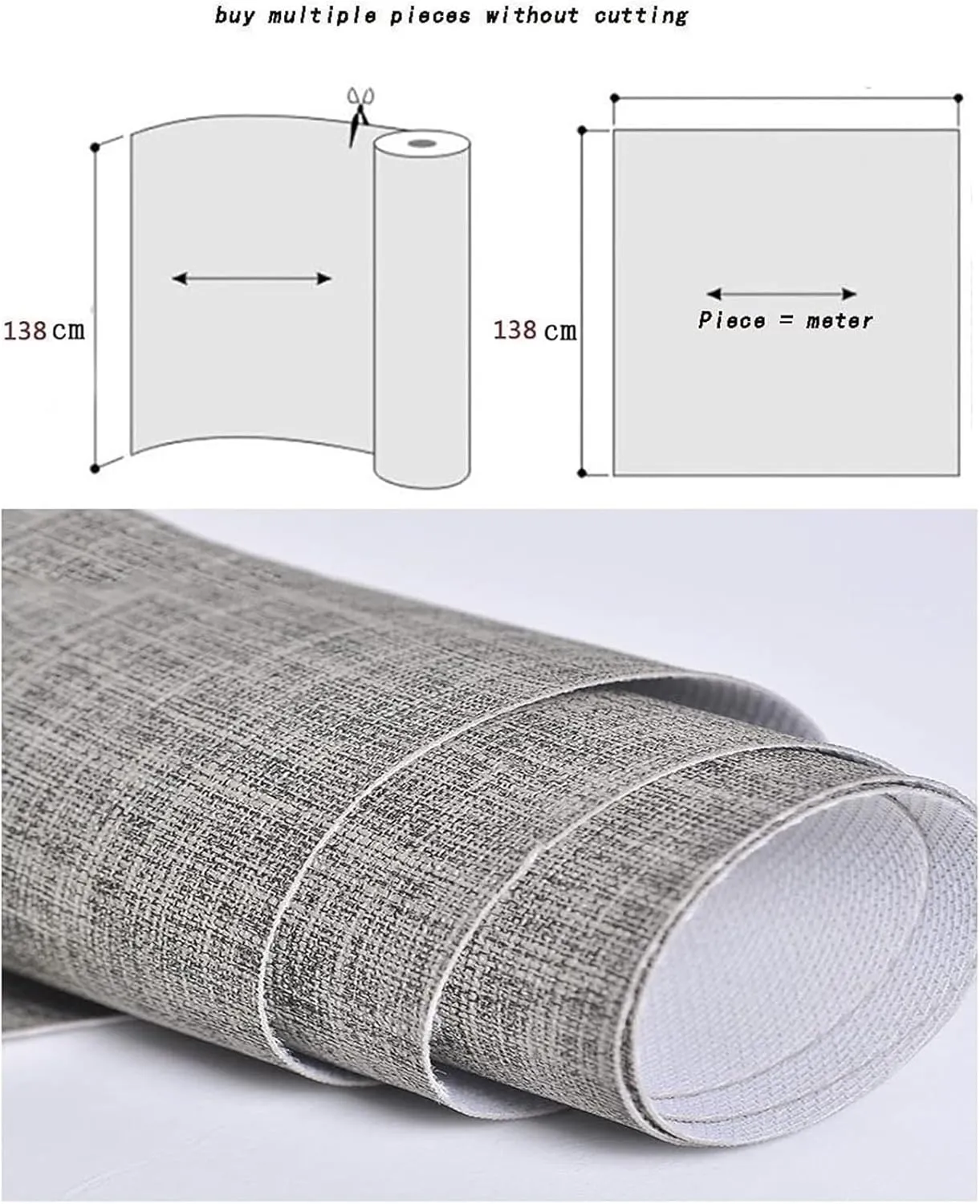 Faux Leather Fabric，Leathaire Fabric， Texture Faux Leather Sheets(1.38X9m)