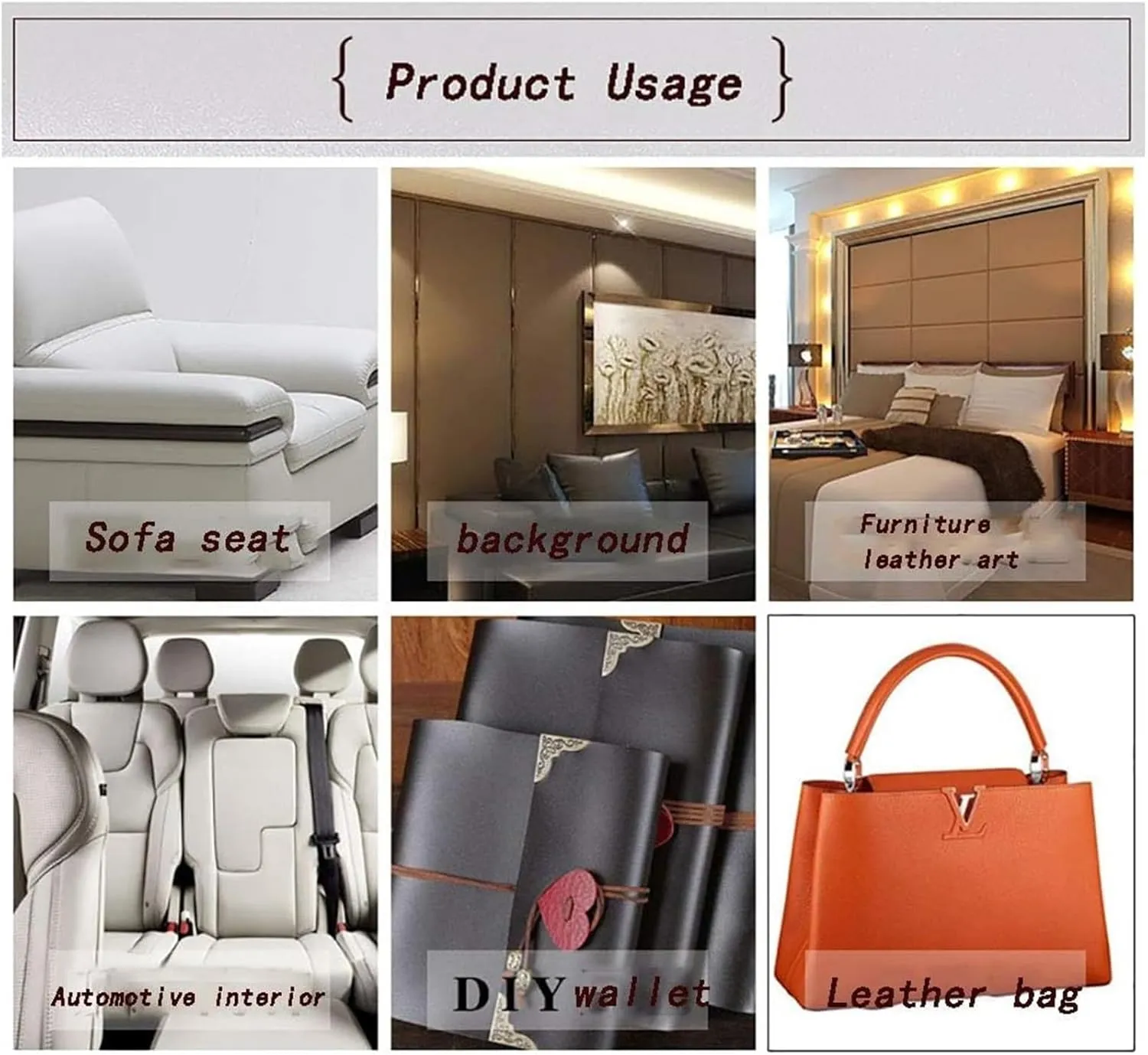 Faux Leather Fabric，Leathaire Fabric， Upholstery Leatherette Faux Leather Upholstery Crafts DIY Sewings Sofa Handbag Car Seat(1.38x9m)