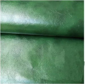 Faux Leather PU Faux Leather, Leatherette Oil Wax Leather Fabric Pieces of Leather in Ideal for Craft Works Upholstery Sewings Sofa Handbag Car Seat， Making Walle(Size:1.37 * 4,Color:ArmyGreen)