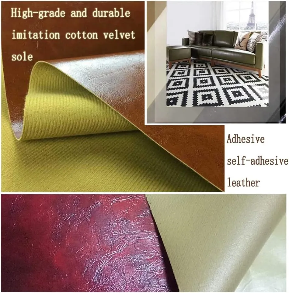 Faux Leather PU Faux Leather, Leatherette Oil Wax Leather Fabric Upholstery Crafts DIY Sewings Sofa Handbag Car Seat，Handbags,Sewing Crafting (Size:1.37 * 7,Color:Cream Color)