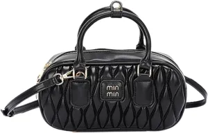 Faux Leather Quilted Convertible Crossbody Bag for Women Luxury Designer Inspired Shoulder Purse Vintage Style Commuter Tote