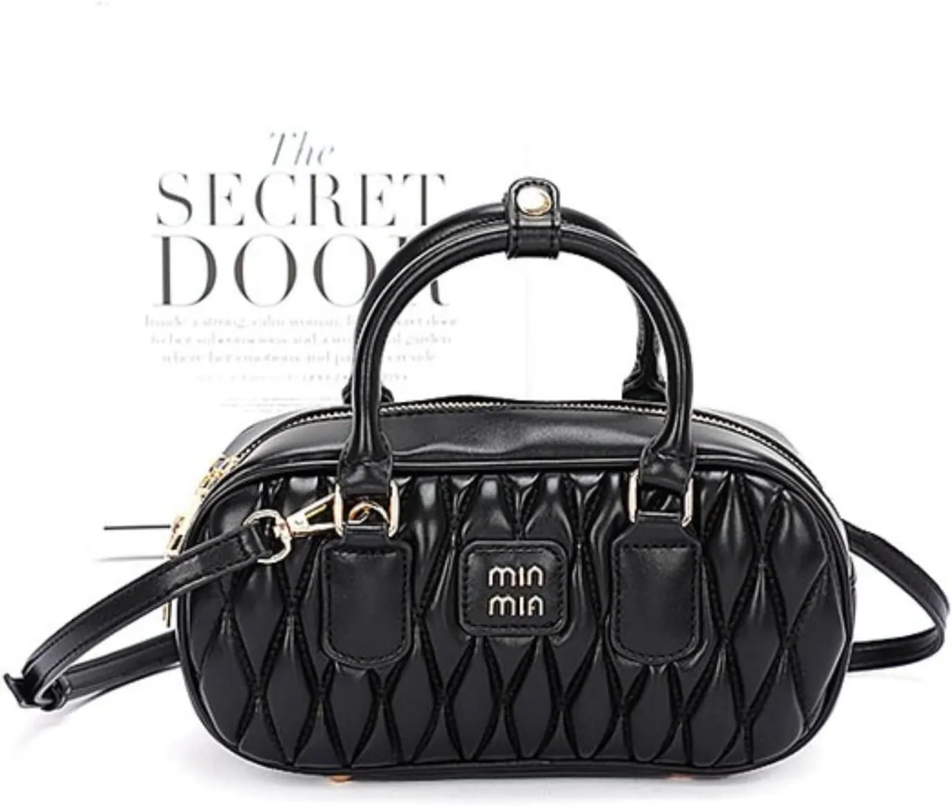 Faux Leather Quilted Convertible Crossbody Bag for Women Luxury Designer Inspired Shoulder Purse Vintage Style Commuter Tote