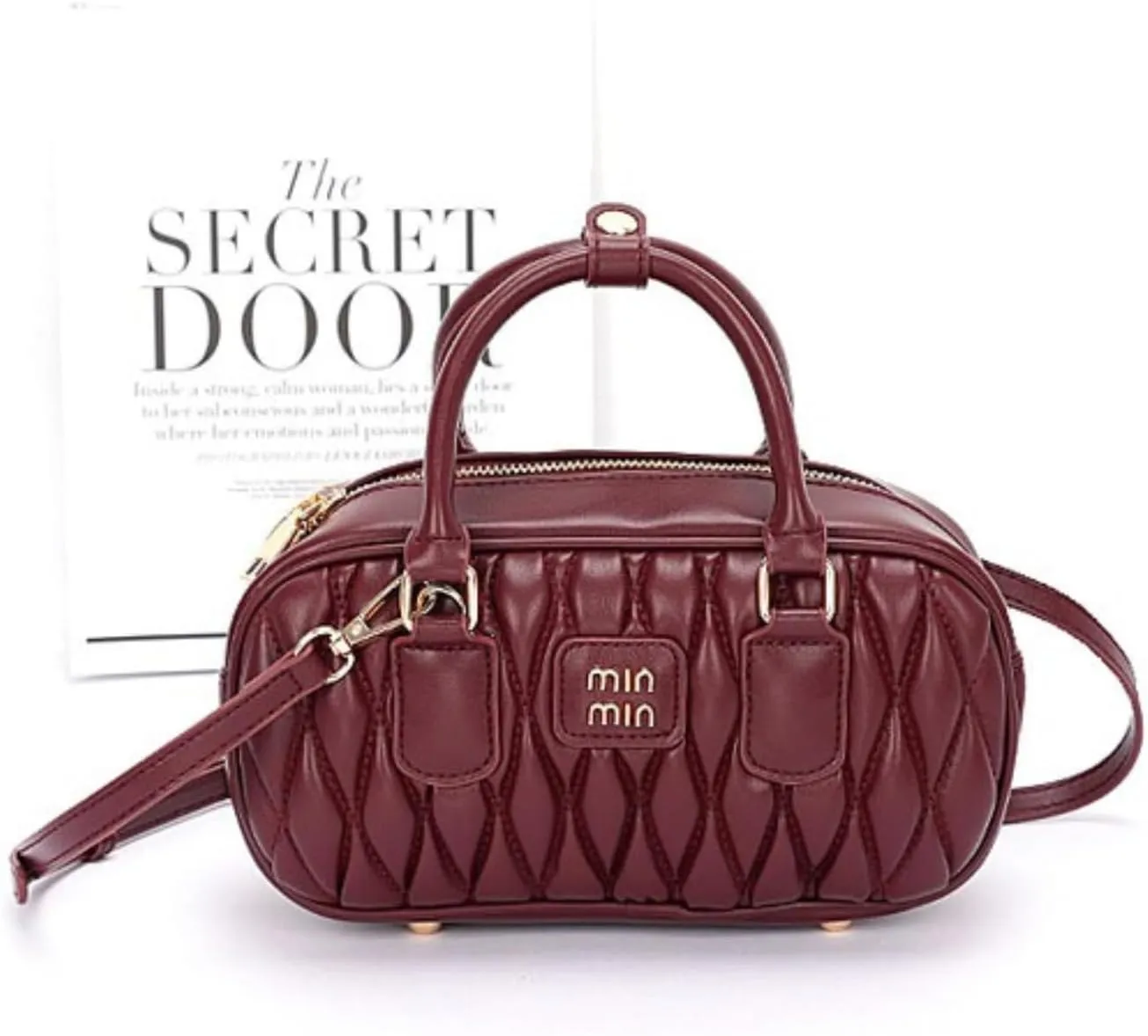 Faux Leather Quilted Convertible Crossbody Bag for Women Luxury Designer Inspired Shoulder Purse Vintage Style Commuter Tote
