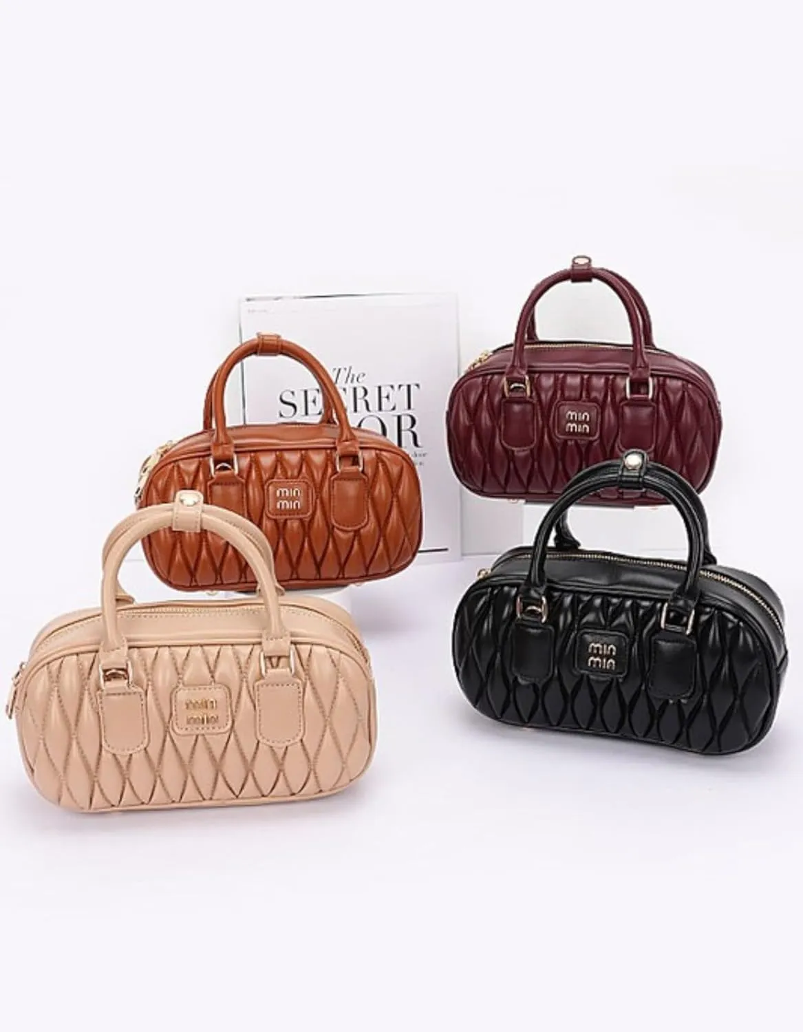 Faux Leather Quilted Convertible Crossbody Bag for Women Luxury Designer Inspired Shoulder Purse Vintage Style Commuter Tote