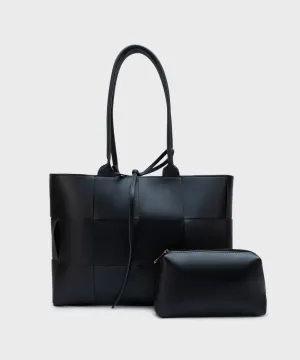Faux Leather Tote Bag