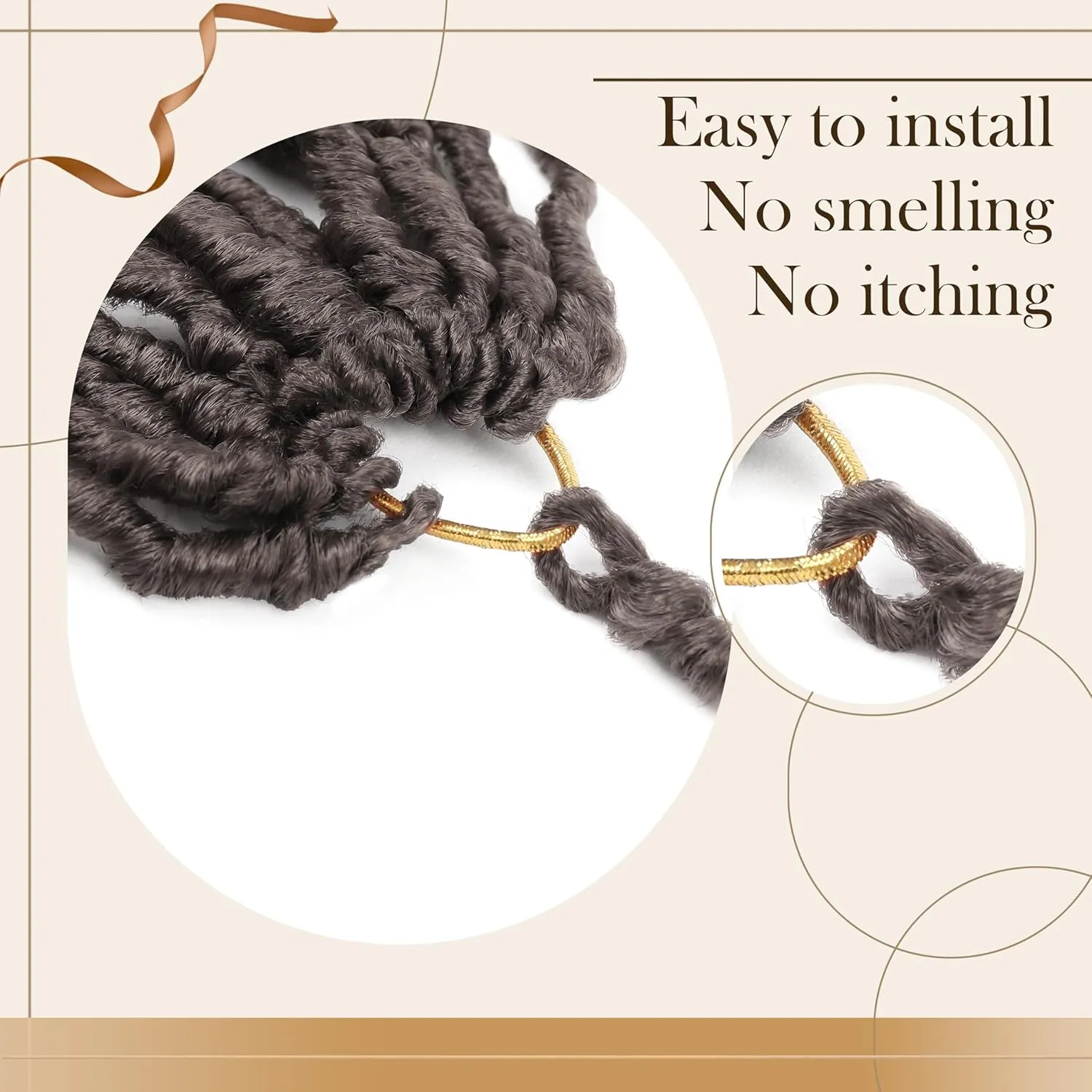Faux Locs Crochet Hair Soft Locs 30 inch 6 Packs Long Pre Looped Crochet Locs Goddess Locs Crochet Hair For Black Women Braiding Hair Extensions (30 Inch (Pack of 6), 4#)