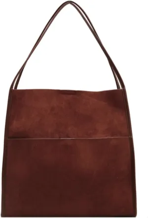 Faux Suede Hobo Bags for Women Vegan Leather Handbag Soft Bucket Shoulder Tote Purse Fashion Designer Bag