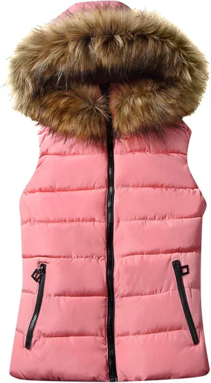 FLITAY Women's Sleeveless Hoodie Vest Quilted Winter Slim Fit Vest Coat