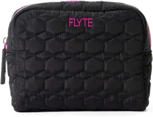 FLYTE Valentina Bag | Travel Quilted Cosmetic Bag | Black