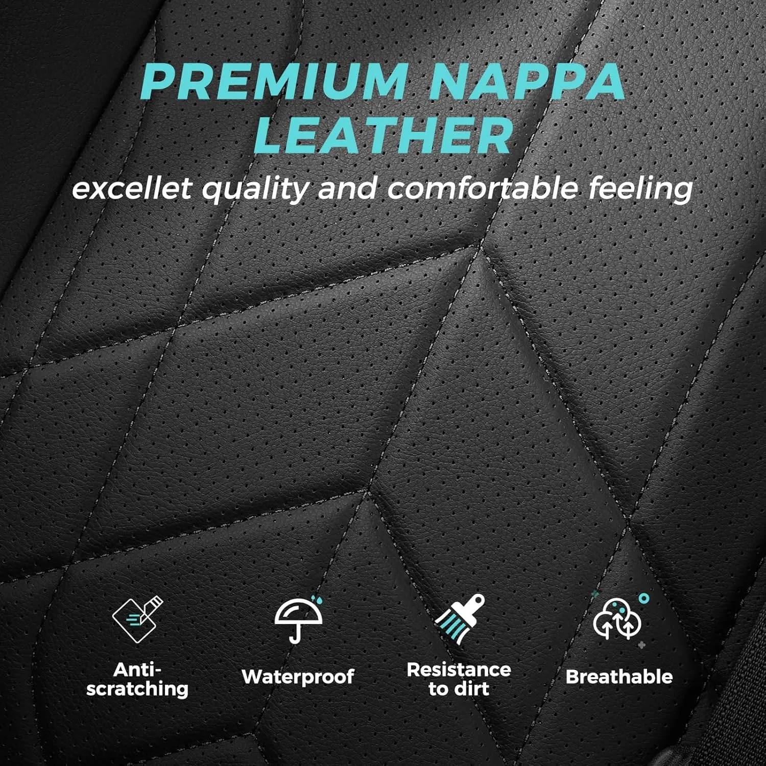 for Toyota RAV4 Seat Covers 2019-2025 Hybrid XLE LE Limited XLE Premium (Not for XSE/SE Hybrid) - Custom Faux Leather Car Seat Covers Full Set - Black