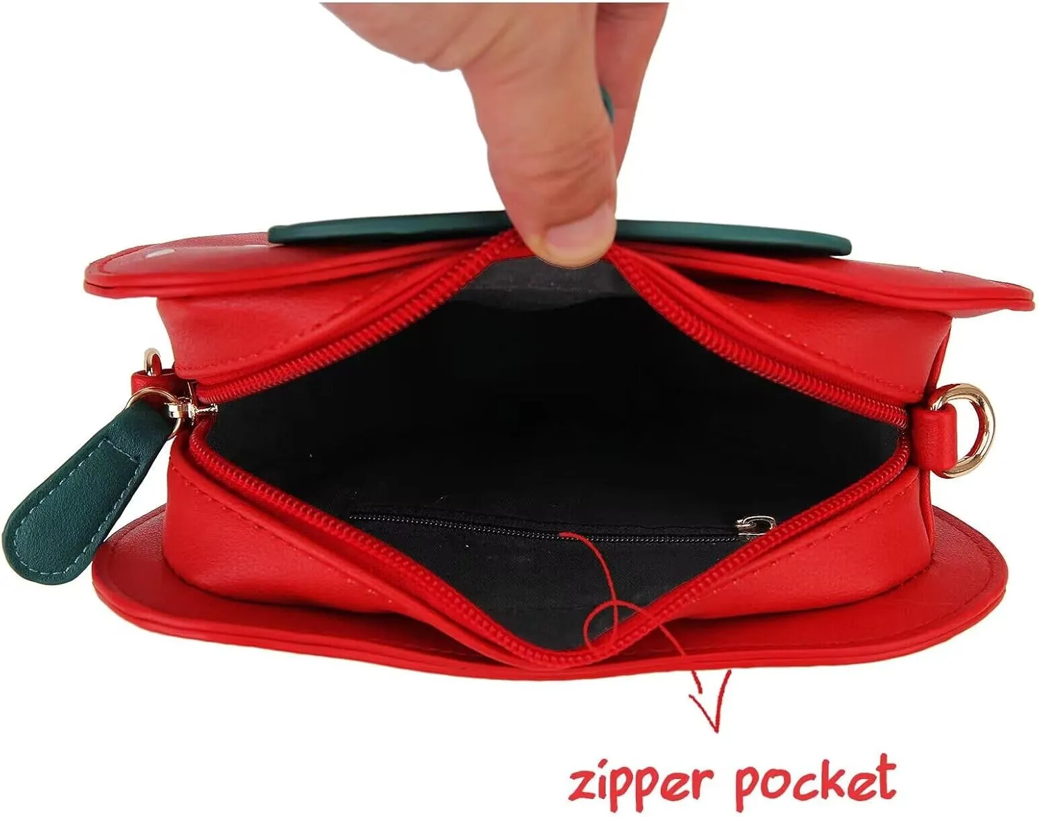 Fun Shape Purse for Women Novelty Handbags Unique Chain Crossbody Bag for Teens with Adjustable Shoulder Strap