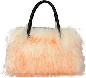 Furry Tote Bag for Women Fuzzy Faux Fur Large Tote Handbag Cute Soft Fluffy Purse Ladies Satchel