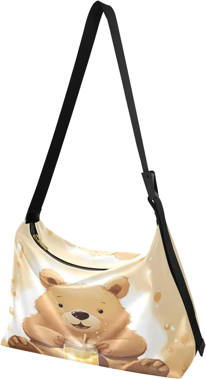 GAIGEO Valentine's Day Gifts Faux Leather Bag, Men Shoulder Bag Leather, Leather Crossbody Bag