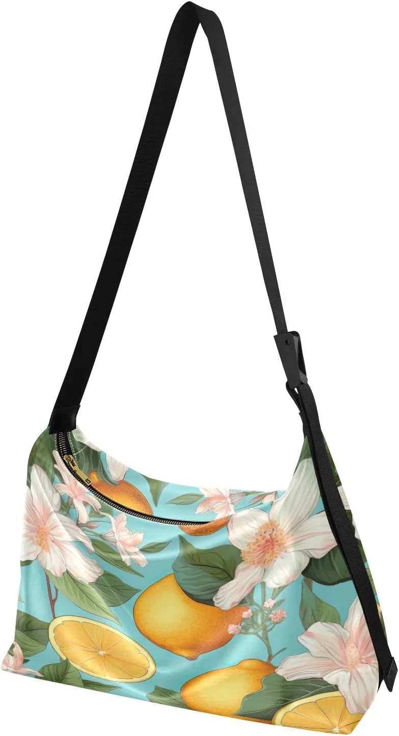 Galaxy with Stars and Black Holes Lightweight Shoulder Hobo Bag, Ladies Leather Crossbody Bags, Leather Shoulder Bag