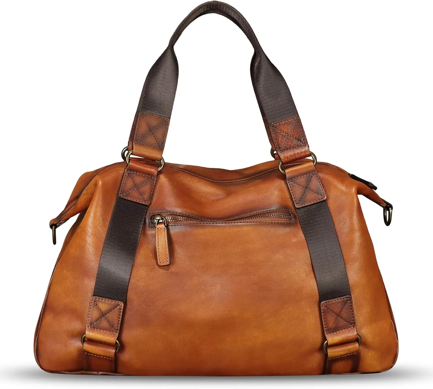 Genuine Leather Duffel Bags for Men and Women Purses Carry On Handbags Shoulder Bag for Traveling Sports
