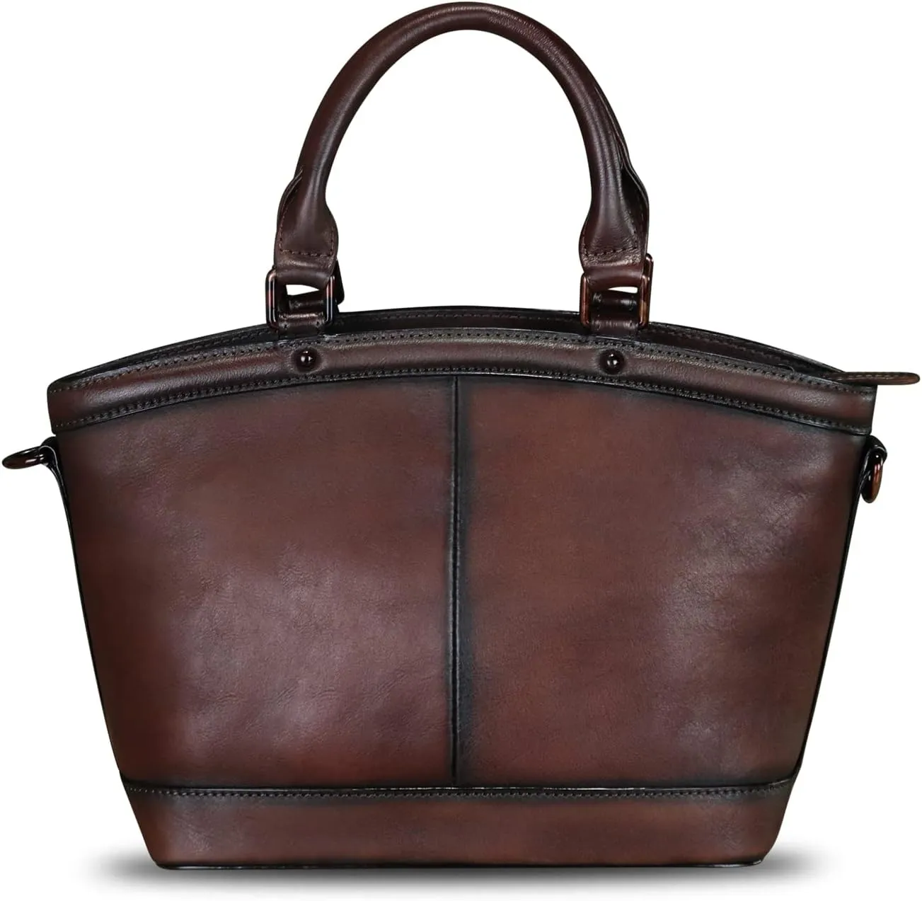 Genuine Leather Handbags for Women Satchel Top Handle Bags Handmade Vintage Crossbody Handbags Retro Tote Purse