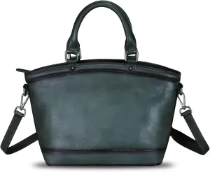 Genuine Leather Handbags for Women Satchel Top Handle Bags Handmade Vintage Crossbody Handbags Retro Tote Purse