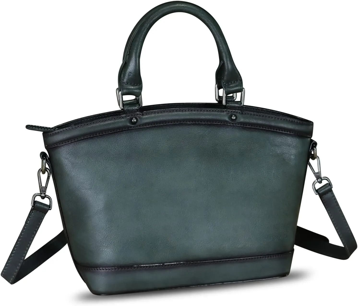 Genuine Leather Handbags for Women Satchel Top Handle Bags Handmade Vintage Crossbody Handbags Retro Tote Purse