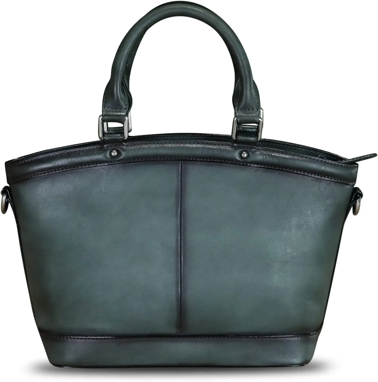 Genuine Leather Handbags for Women Satchel Top Handle Bags Handmade Vintage Crossbody Handbags Retro Tote Purse
