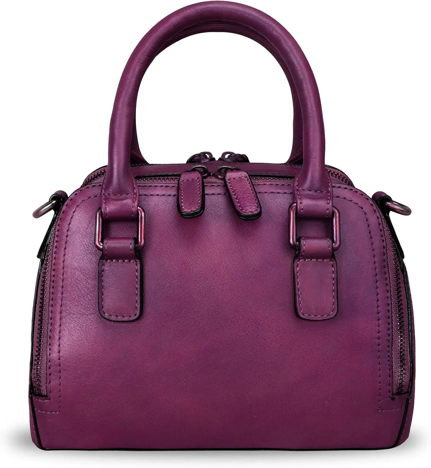 Genuine Leather Handbags for Women Vintage Handmade Top-Handle Handbag Purse Shoulder Bag Cowhide Satchel Bags