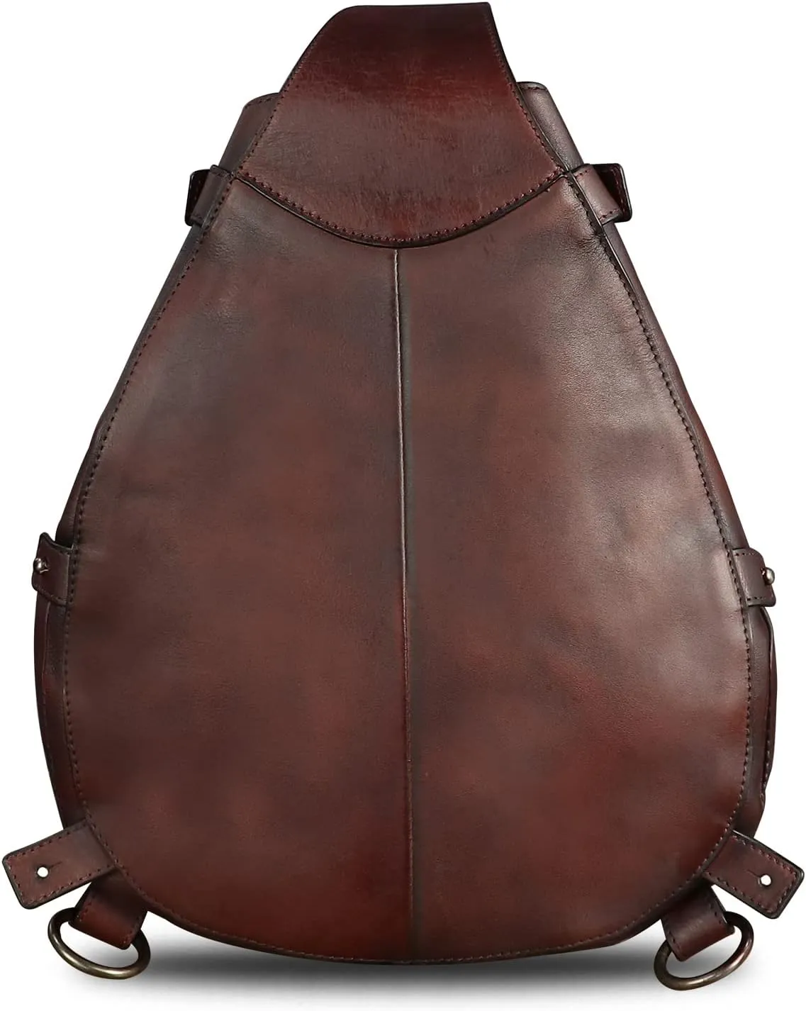 Genuine Leather Sling Bag for Men and Women Large Real Leather Sling Backpack Shoulder Crossbody Bag Chest Bags