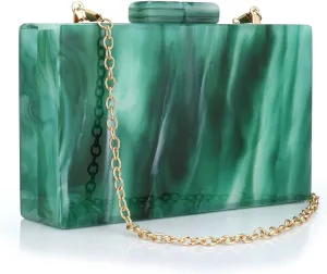 Gets Acrylic Evening Bag Unique Square Bag Cocktail Wedding Party for Women Dress Purse Evening Clutch