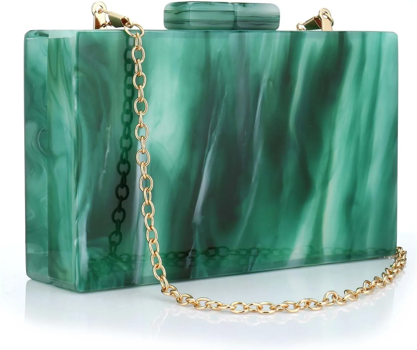 Gets Acrylic Evening Bag Unique Square Bag Cocktail Wedding Party for Women Dress Purse Evening Clutch