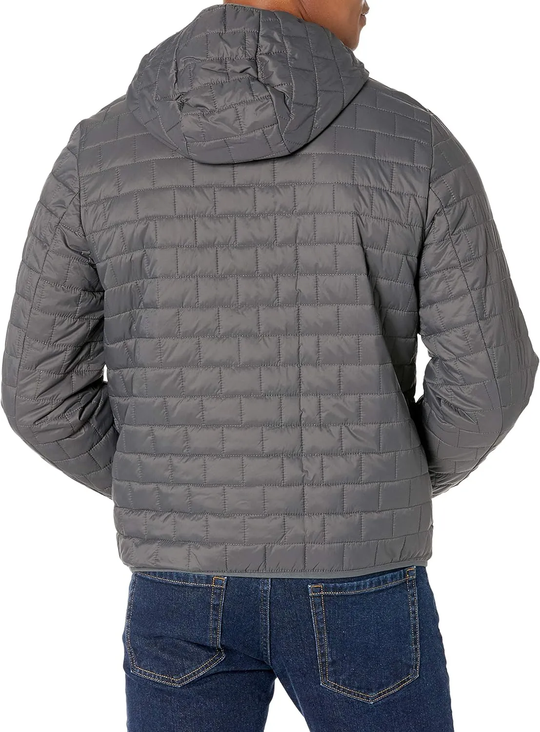 G.H. Bass & Co. Men's Brick Quilted Hooded Packable Jacket