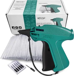 GILLRAJ® Price Tagging Gun 【Not a Stitch Gun】 Jumbo Pack 5000pcs 2" Long Barbs & 6 Needles, Clothing Hang Tag Attacher Gun for Retail Consignment Garage Yard Sale
