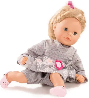 Gotz Cosy Aquini 13" Soft Cloth Bath Baby Doll with Blond Hair and Blue Sleeping Eyes