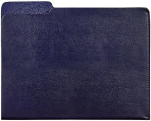 Graphic Image Carlo File Folder Navy-Blue Leather (r) - 8.5x11