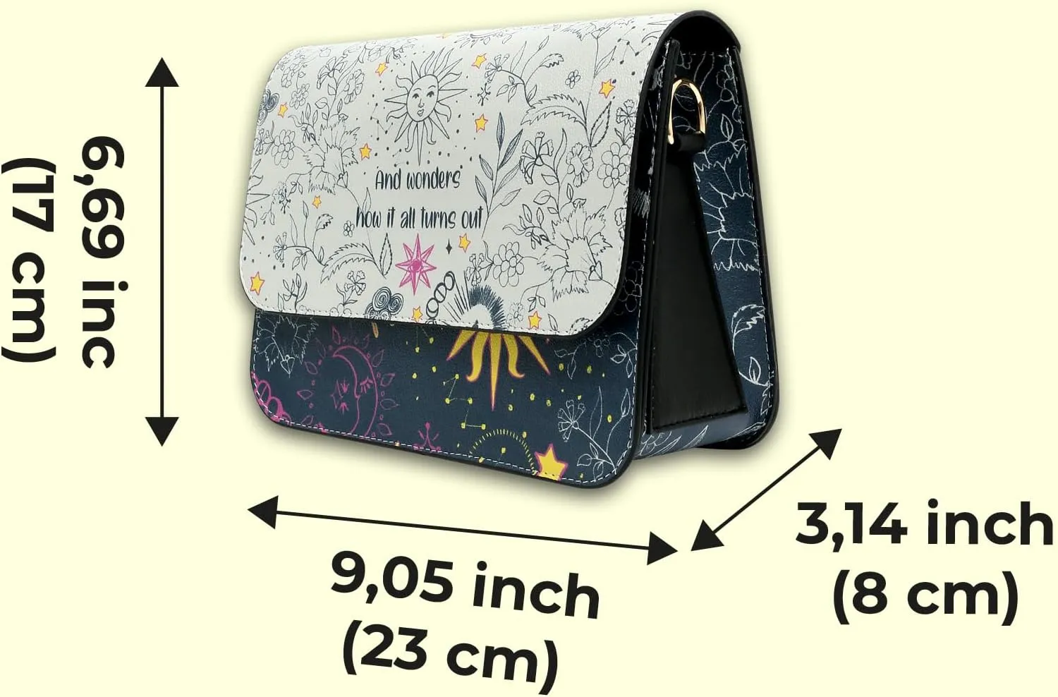 Handbags for Womens - Handmade, Vegan Leather and Unique Design Crossbody Bags for Women