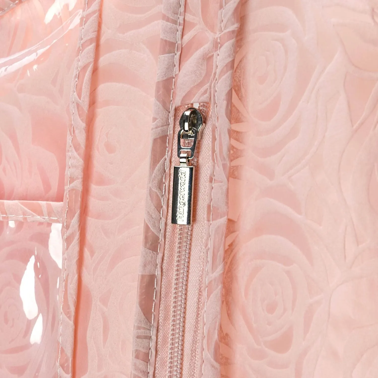 HANGERWORLD Rose Textured Pattern Dress Bags for Gowns Long 72" - Breathable (Dusty Pink, Single)