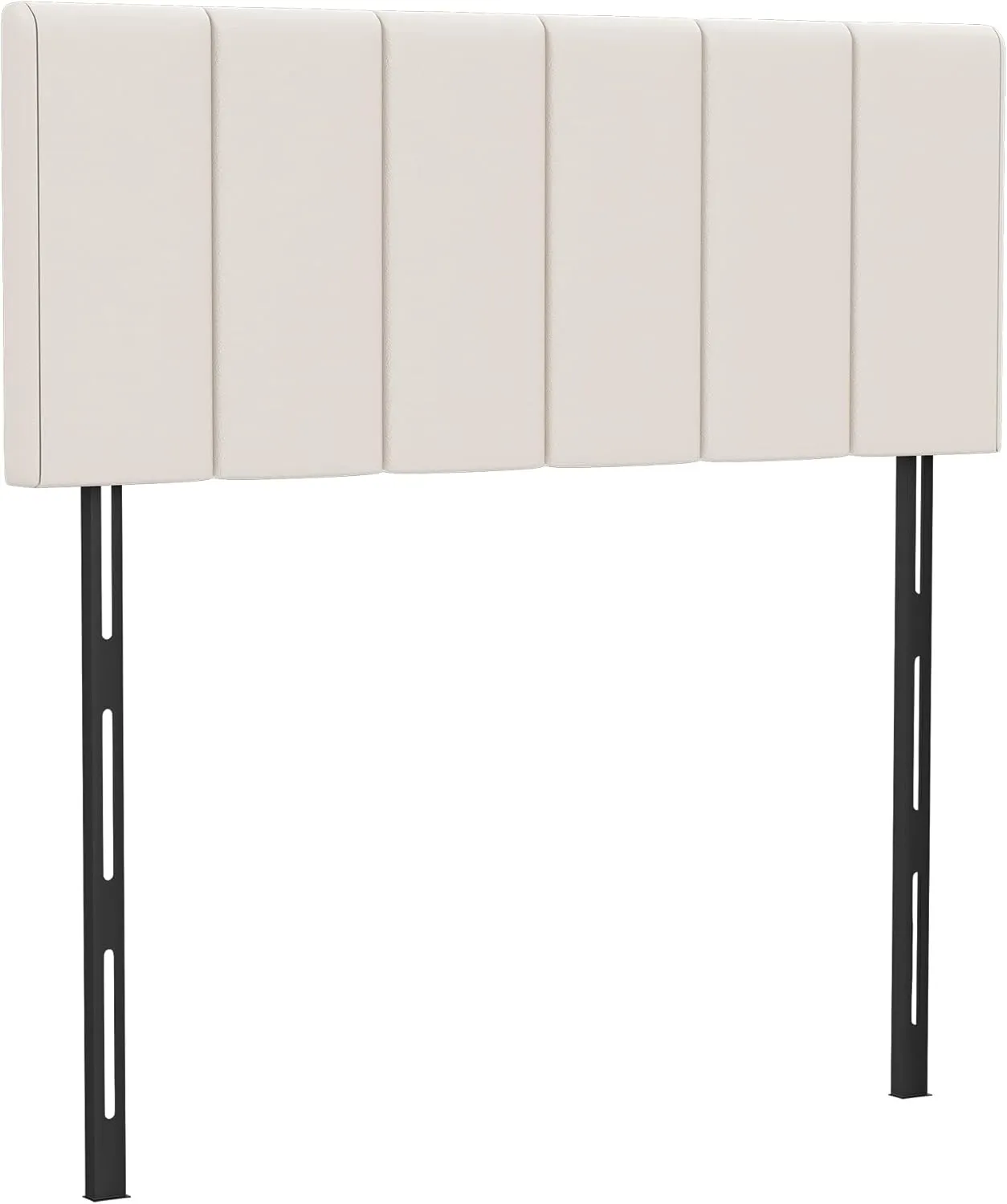HAOBO Home Upholstered Headboards Foldable Queen/Full Faux Leather Panels with Height Adjustments-White