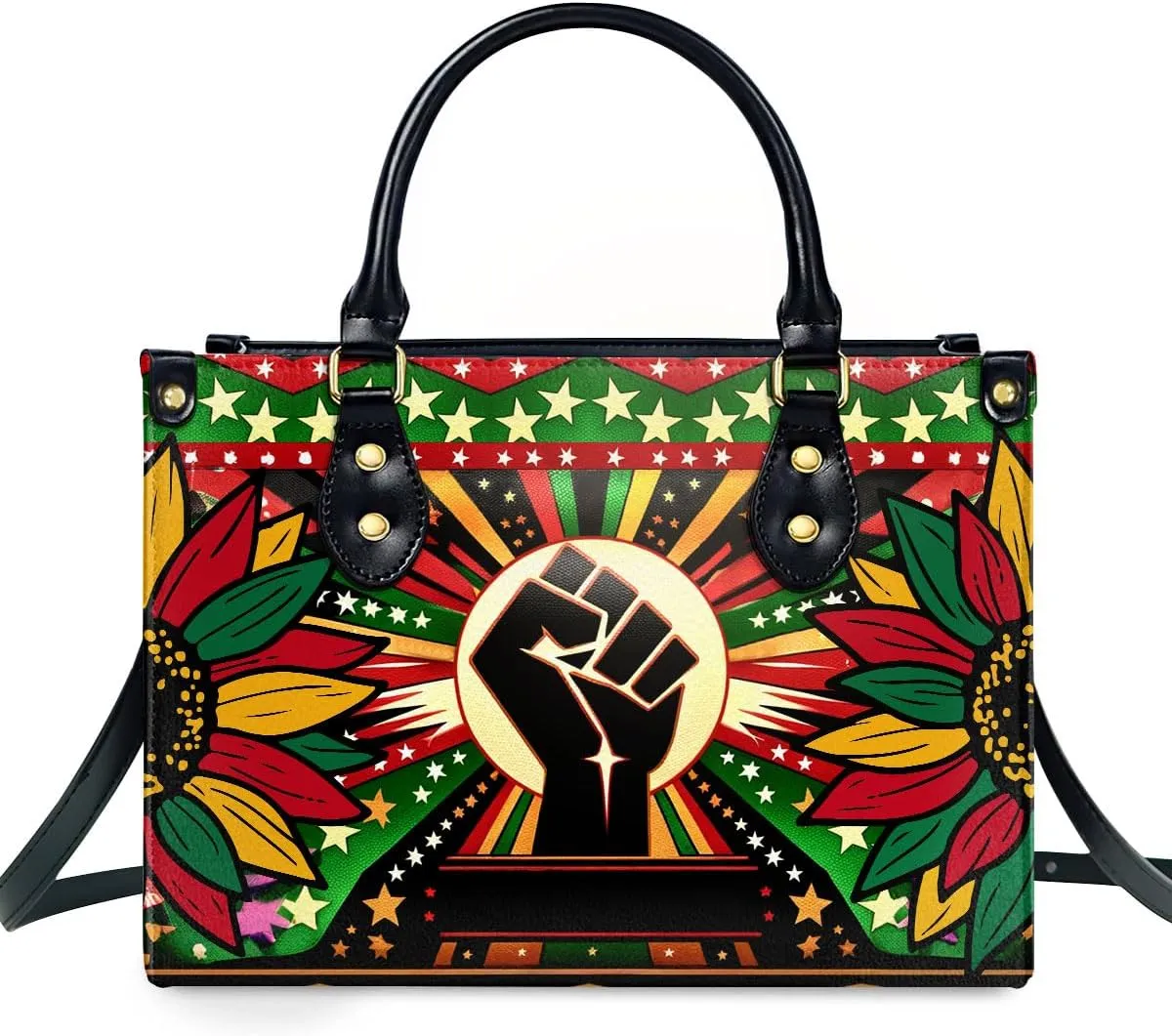 Happy Juneteenth Day Party Gifts - Personalized Leather Bag - Juneteenth Gifts for Adults - Black Independence