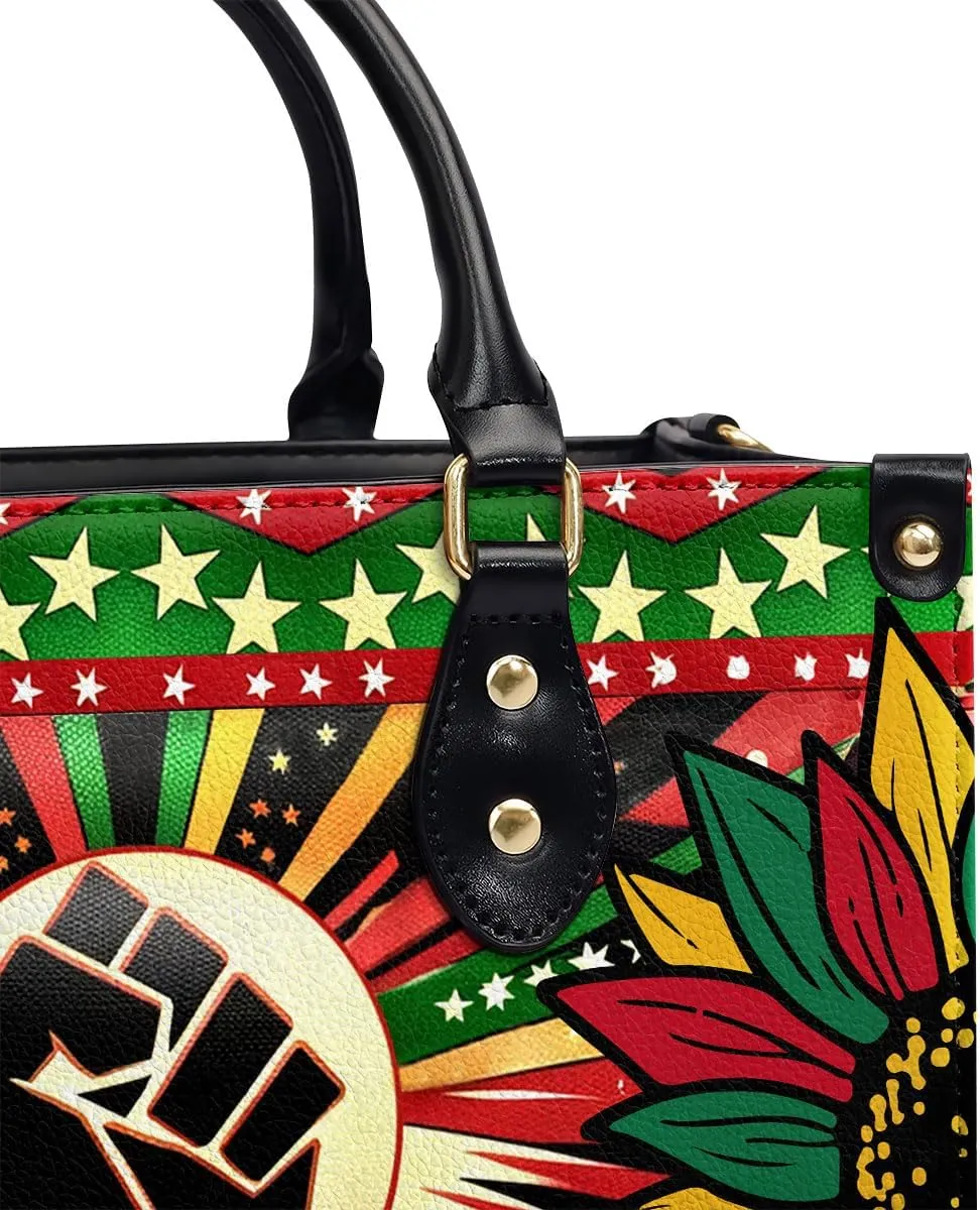 Happy Juneteenth Day Party Gifts - Personalized Leather Bag - Juneteenth Gifts for Adults - Black Independence