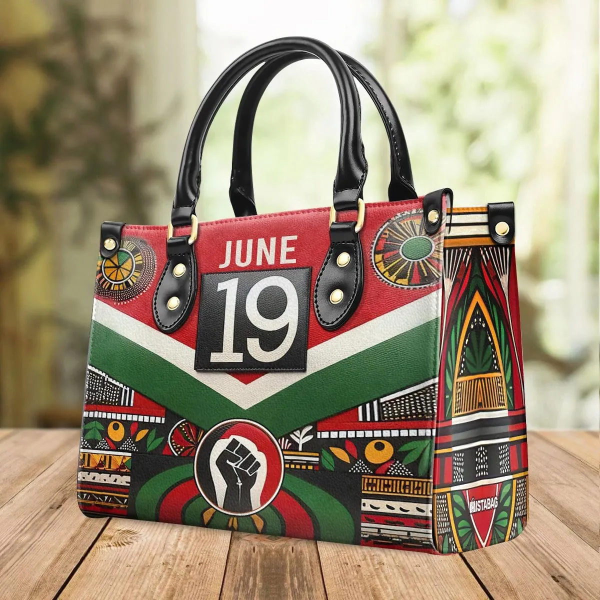Happy Juneteenth Day Party Gifts - Personalized Leather Bag - Juneteenth Gifts for Adults - Black Independence