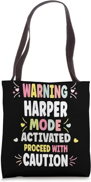 HARPER Personalized Women's Gift Custom HARPER Tote Bag