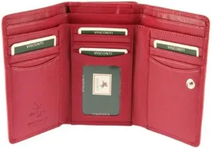 Heritage -32 Soft Leather Trifold Wallet (Fuscia)