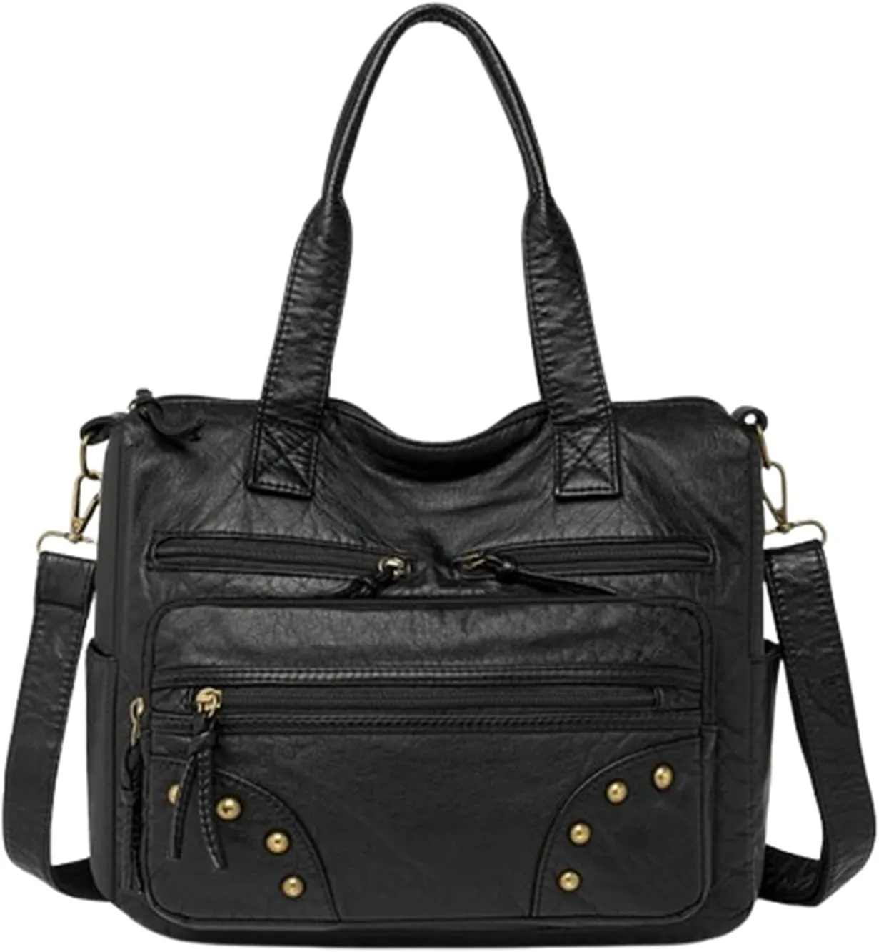 Hobo Handbag and Purses for Women,Top Handle Satchel Purse Tote Shoulder Bags Faux Leather for Ladies