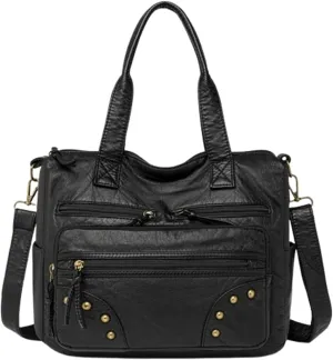 Hobo Handbag and Purses for Women,Top Handle Satchel Purse Tote Shoulder Bags Faux Leather for Ladies