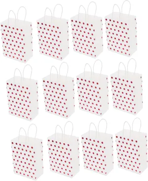 HOLIDYOYO 12Pcs Decorative present Bags Portable Multi Function Candy Supply Durable Reusable Bags for Party Favors Presents and Special Occasions