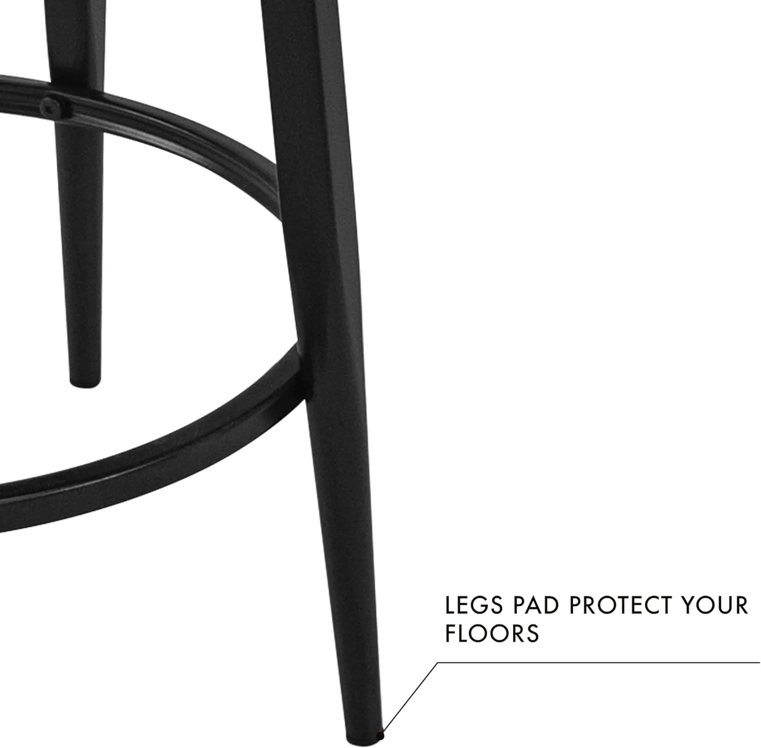 HomePop Hudson Swivel Counterstool, 26-Inch, Brown Faux Leather