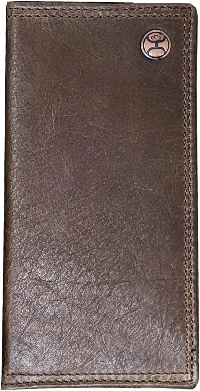 HOOEY Leather Men’s Western Rodeo Wallet (Smooth - Brown)