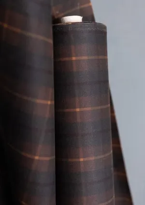 Hunter Brown Tartan Oilskin