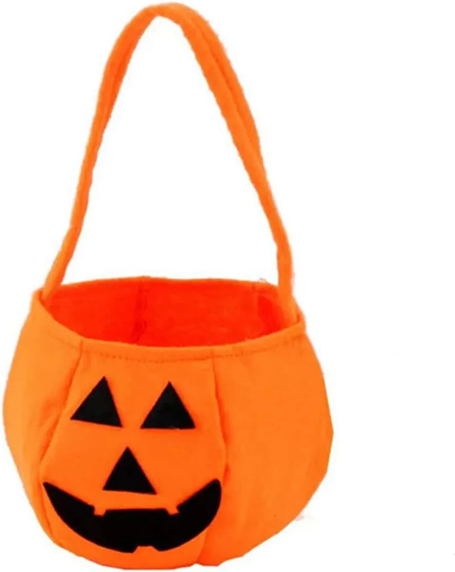 IMEKIS Toddler Kids Girls Halloween Pumpkin Costume Dress with Trick or Treat Bag Headband 3PCS Set Outfit Photo Shoot