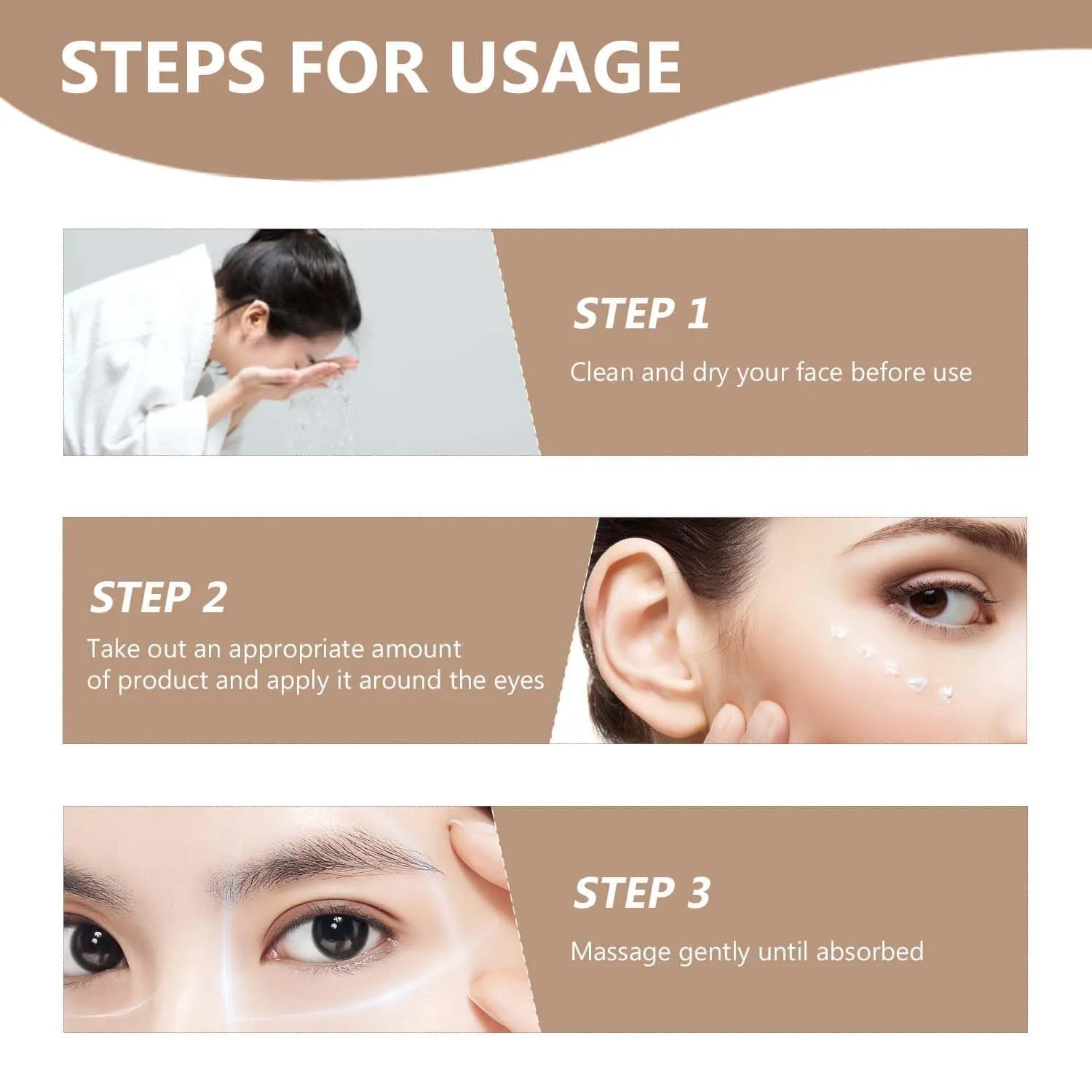 Instant Firm Eye Cream, CeIyn Firm Eye Tightener, CeIyn Bag Cream,Temporary Tightener, Instant Under Eye Tightener Cream (3PCS) (3)